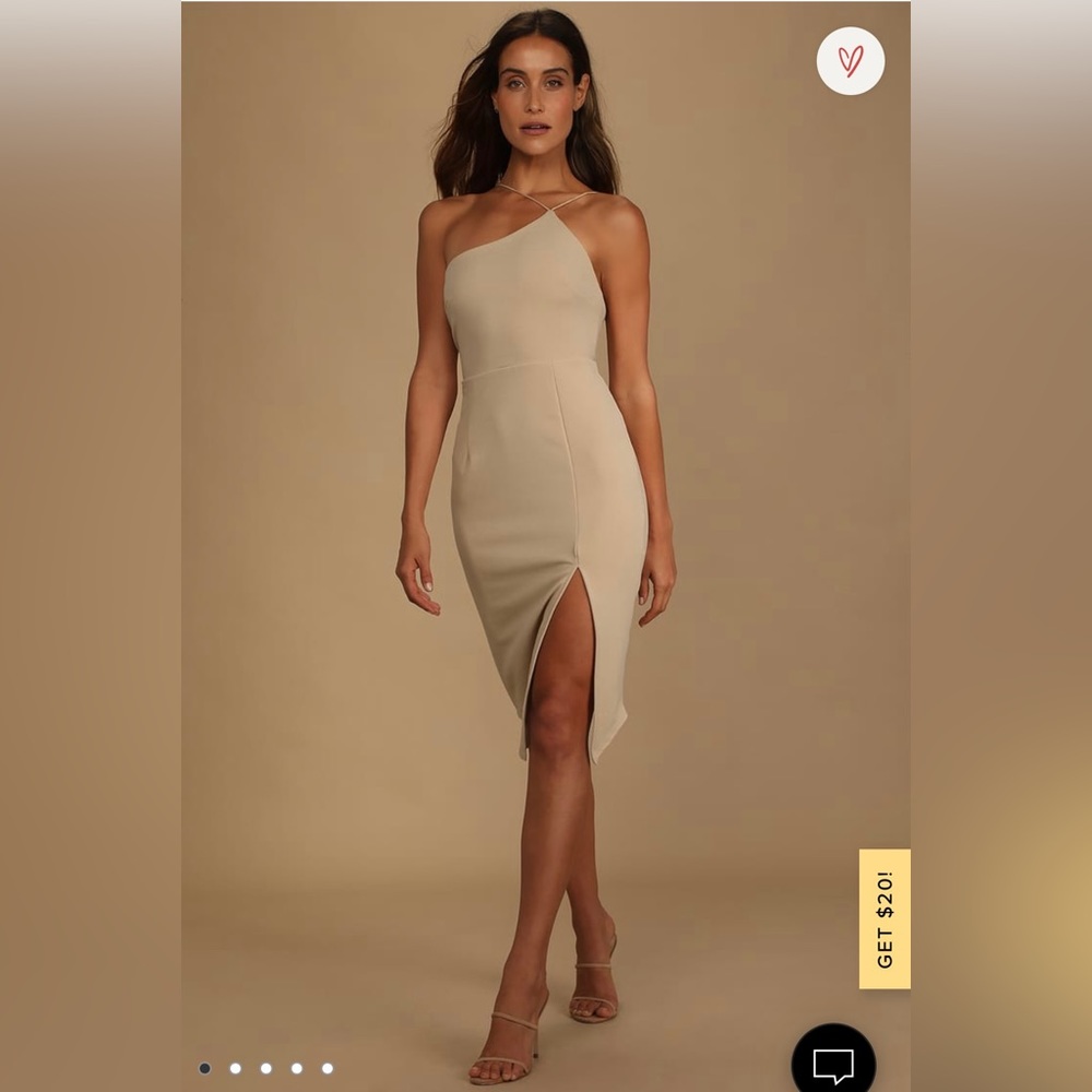 Lulus off the shoulder body con dress